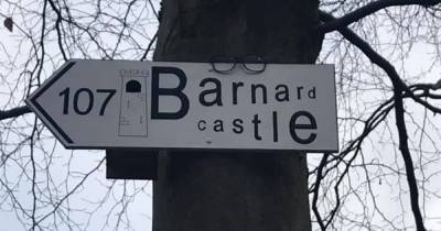 Barnard Castle sign appears along popular Bury walking trail - www.manchestereveningnews.co.uk