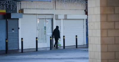 Deserted streets and shops with their shutters down once again... this is what Wythenshawe high street looks like in lockdown - www.manchestereveningnews.co.uk - Manchester