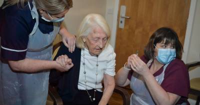 'Hopefully will mean we will all be able to hug our families soon' - Elderly residents at a care home in Gatley receive the Oxford vaccine - www.manchestereveningnews.co.uk
