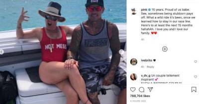Pink marks 15th anniversary with Carey Hart: 'Proud of us' - www.msn.com