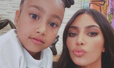 Kim Kardashian can't tell the difference between Kourtney and North in these photos - hellomagazine.com