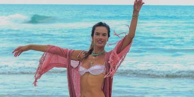 Alessandra Ambrosio Rocks Three Bikinis On The Beach in Brazil With Friends - www.justjared.com - Brazil