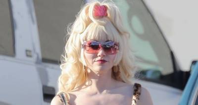 Emmy Rossum Gets Back to Work on Her Peacock Mini-Series 'Angelyne' After Welcoming Her First Child - www.justjared.com