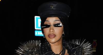Cardi B Rocks Spiked Leather Trench Coat for Night Out in Paris - www.justjared.com - France