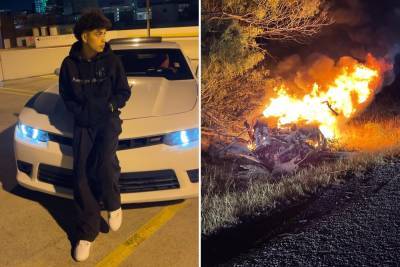 TikTok star Gabriel Salazar’s cause of death: Fiery crash after police chase - nypost.com - city San Antonio