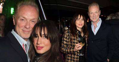 Gary Kemp's wife Lauren Barber dons black and gold houndstooth coat - www.msn.com