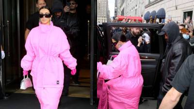 Kim Kardashian and Kanye West spotted leaving Ritz Carlton ahead of her first 'SNL' appearance - www.foxnews.com - New York