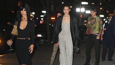 Bella Hadid Steps Out In Low Cut Black Top To Celebrate 25th Birthday With Gigi Anwar In NYC - hollywoodlife.com - New York - California
