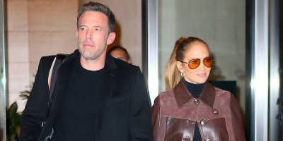 Jennifer Lopez & Ben Affleck Check Out Of Their Hotel After Attending 'The Last Duel' Premiere Together - www.justjared.com - New York