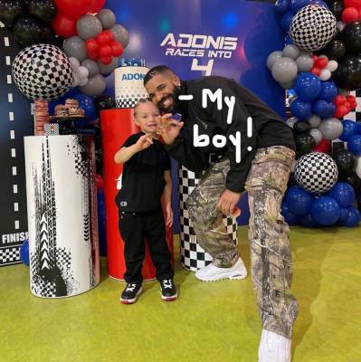 Drake Goes ALL Out For Adorable Adonis' 4th Birthday Party -- See The Pics! - perezhilton.com