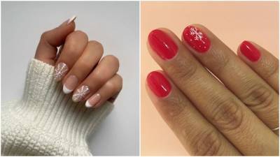 33 Non-Cheesy Snowflake Nail Ideas to Try This Winter - www.glamour.com