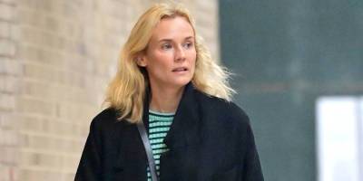 Diane Kruger Layers Up In A Black Trench While Running Errands Around NYC - www.justjared.com - New York