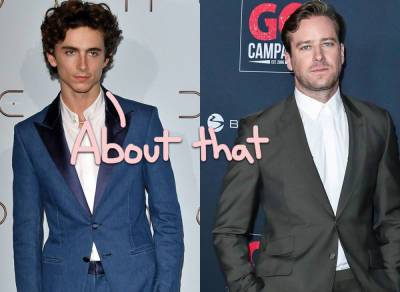 Timothée Chalamet Gives First Response To Call Me By Your Name Co-Star Armie Hammer's Accusations - perezhilton.com