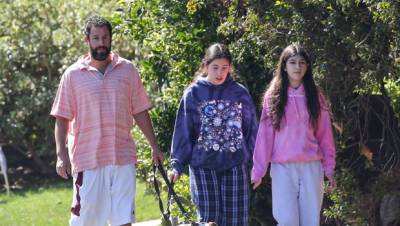 Adam Sandler Is Spotted With Kids Sadie, 15, Sunny, 12, In LA — Rare Photos - hollywoodlife.com - Los Angeles - city Sandler - Madison