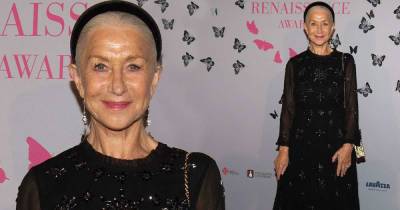 Helen Mirren, 76, exudes elegance in glittering black dress - www.msn.com - Italy