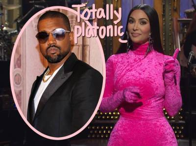 Kim Kardashian & Kanye West Are Just 'Friends' Despite SNL Romance Rumors - perezhilton.com