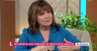 Lorraine Kelly opens up about heartbreaking miscarriage experience with Myleene Klass - www.dailyrecord.co.uk - Scotland