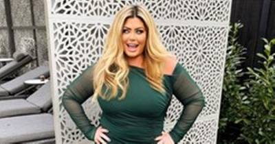 Gemma Collins strikes a pose as she displays 3.5st weight loss in slinky green dress - www.ok.co.uk