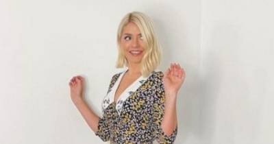 Holly Willoughby signs off from This Morning in stunning £169 ditsy floral dress - www.ok.co.uk