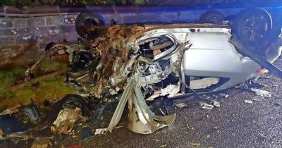 Tayside Police release horror car crash photos in warning over reckless driving during winter months - www.dailyrecord.co.uk