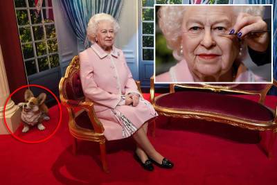 Queen Elizabeth’s wax figure unveiled, but her corgi stole the spotlight - nypost.com