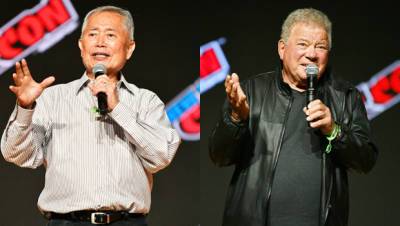 George Takei Reignites Feud With William Shatner By Body Shaming Him After Space Flight - hollywoodlife.com