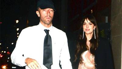 Dakota Johnson Chris Martin Hold Hands In Rare PDA Photos After Her Movie Premiere - hollywoodlife.com - county Hand