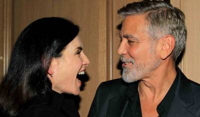 George Clooney Reunites with Julianna Margulies at 'The Tender Bar' Screening - www.justjared.com - New York