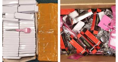 Woman arrested after pocket knives disguised as keys and box of pepper spray found in raid - www.manchestereveningnews.co.uk - Manchester