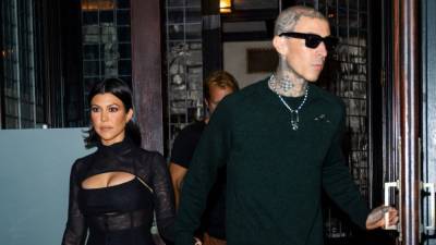 Kourtney Kardashian Looks Punk Rock on Date Night With Travis Barker - www.etonline.com - New York - county Travis