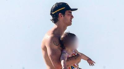 Joe Jonas Looks Buff For A Shirtless Day At The Beach With Adorable Daughter Willa – Photos - hollywoodlife.com