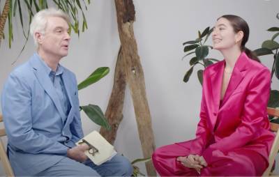 David Byrne recalls hearing Lorde’s music for the first time: “I thought, ‘I could learn from that'” - www.nme.com - New Zealand