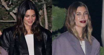 Kendall Jenner & Hailey Bieber Meet Up with Friends for Night Out in Malibu - www.justjared.com - Malibu
