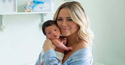 Kimberley Walsh says baby son Nate is 'struggling with cough' - www.ok.co.uk