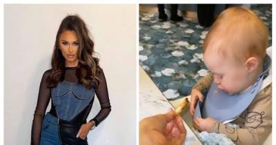 Charlotte Dawson tells 'mum police' to 'bore off' as she feeds her baby boy chips and gravy - www.manchestereveningnews.co.uk - county Dawson