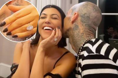 Kourtney Kardashian’s engagement ring from Travis Barker estimated at $1M - nypost.com - Kardashians