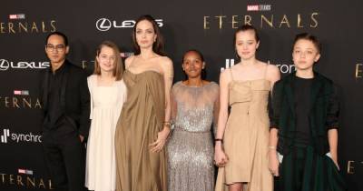 Angelina Jolie's daughter Zahara wears her mum's 2014 Oscars gown for Eternals film premiere - www.ok.co.uk - Hollywood