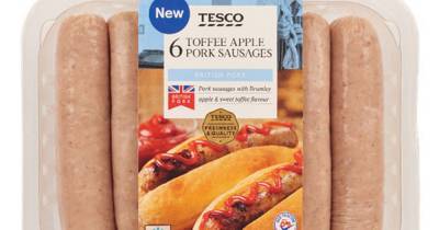 Tesco launches new Toffee Apple Sausages for Halloween and Bonfire Night - www.dailyrecord.co.uk - Scotland