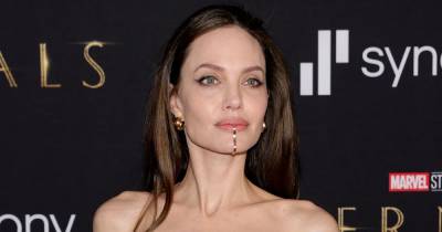Angelina Jolie's chin cuff accessory at Eternals premiere divides social media - www.dailyrecord.co.uk
