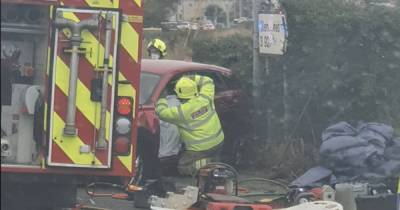 Dramatic images after two-car crash in Fife sparks huge emergency response - www.dailyrecord.co.uk - Scotland - state Oregon