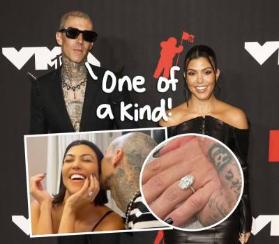 Travis Barker Was 'Really Hands-On' In Designing Kourtney Kardashian's Unique Engagement Ring! - perezhilton.com