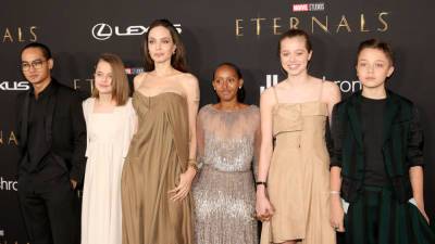 Angelina Jolie's kids are all grown up, wear her old dresses on 'Eternals' red carpet - www.foxnews.com - California