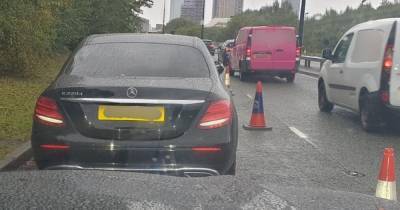 Mercedes seized by police after driver caught speeding in Manchester cycle lane - www.manchestereveningnews.co.uk - Manchester