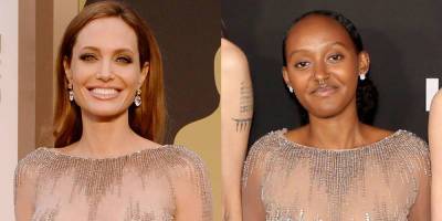 Angelina Jolie's Daughter Zahara Wore Her Mum's 2014 Oscars Dress - www.msn.com