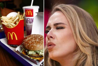 Adele eats McDonald’s ‘at least once a week, Big Mac would be death row meal’ - nypost.com - Britain