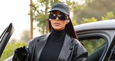 Kim Kardashian Wears Black Leather & Latex Outfit While Running Errands - www.justjared.com - Los Angeles