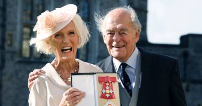 Mary Berry poses with husband of more than 50 years as she's made a Dame Commander - www.ok.co.uk - Britain
