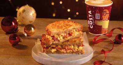 Costa's new Christmas range includes pigs in blanket panini and Quality Street drinks - www.ok.co.uk