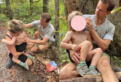 4-Year-Old Boy Falls Off 70-Foot Cliff & Walks Away With Just Scrapes & Bruises! - perezhilton.com - Kentucky - county Wolfe