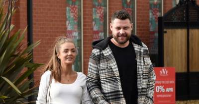 Emmerdale's Danny Miller and pregnant fiancée Steph are all smiles during last-minute baby shop - www.ok.co.uk